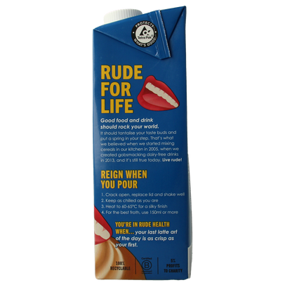 Rude Health Oat barista 1.00 Liter