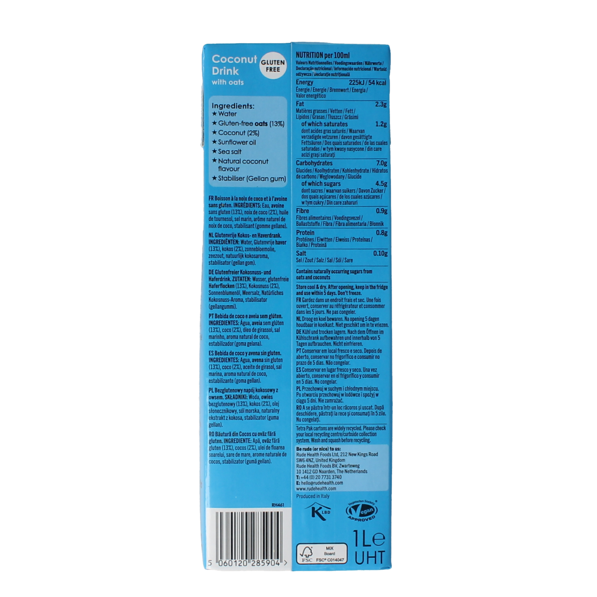 Rude Health Barista coconut 1.00 Liter