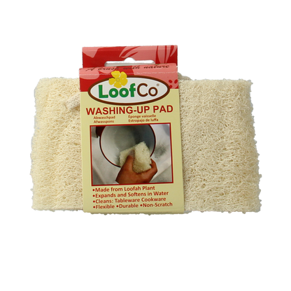 Loofco Afwas spons loofah bio 1.00 Stuks