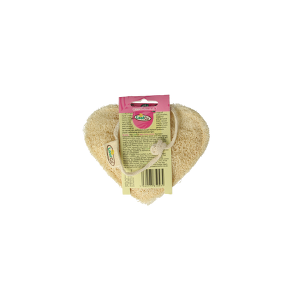 Loofco Douche en bad spons hartje bio 1.00 Stuks