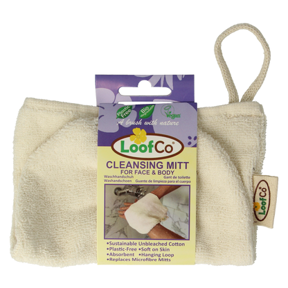 Loofco Washandje ongebleekt katoen bio 1.00 Stuks