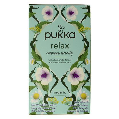 Pukka Relax thee bio 20.00 Zakjes