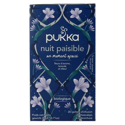 Pukka Night time thee bio 20.00 Zakjes