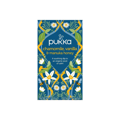 Pukka Chamomile vanille/manuka honing bio 20.00 Zakjes