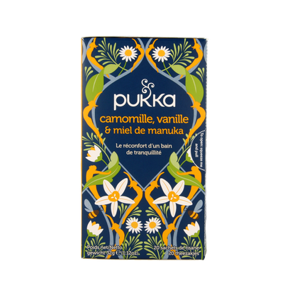 Pukka Chamomile vanille/manuka honing bio 20.00 Zakjes