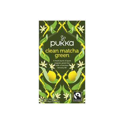 Pukka Clean matcha green bio 20.00 Zakjes