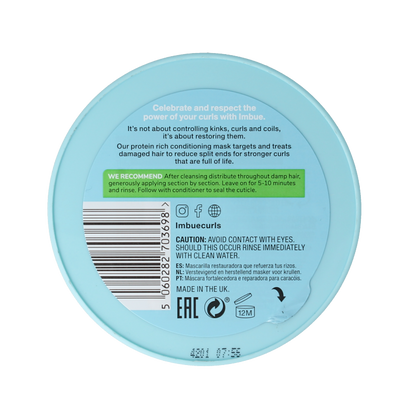 Imbue Curl restoring intensive mask 300 Milliliter