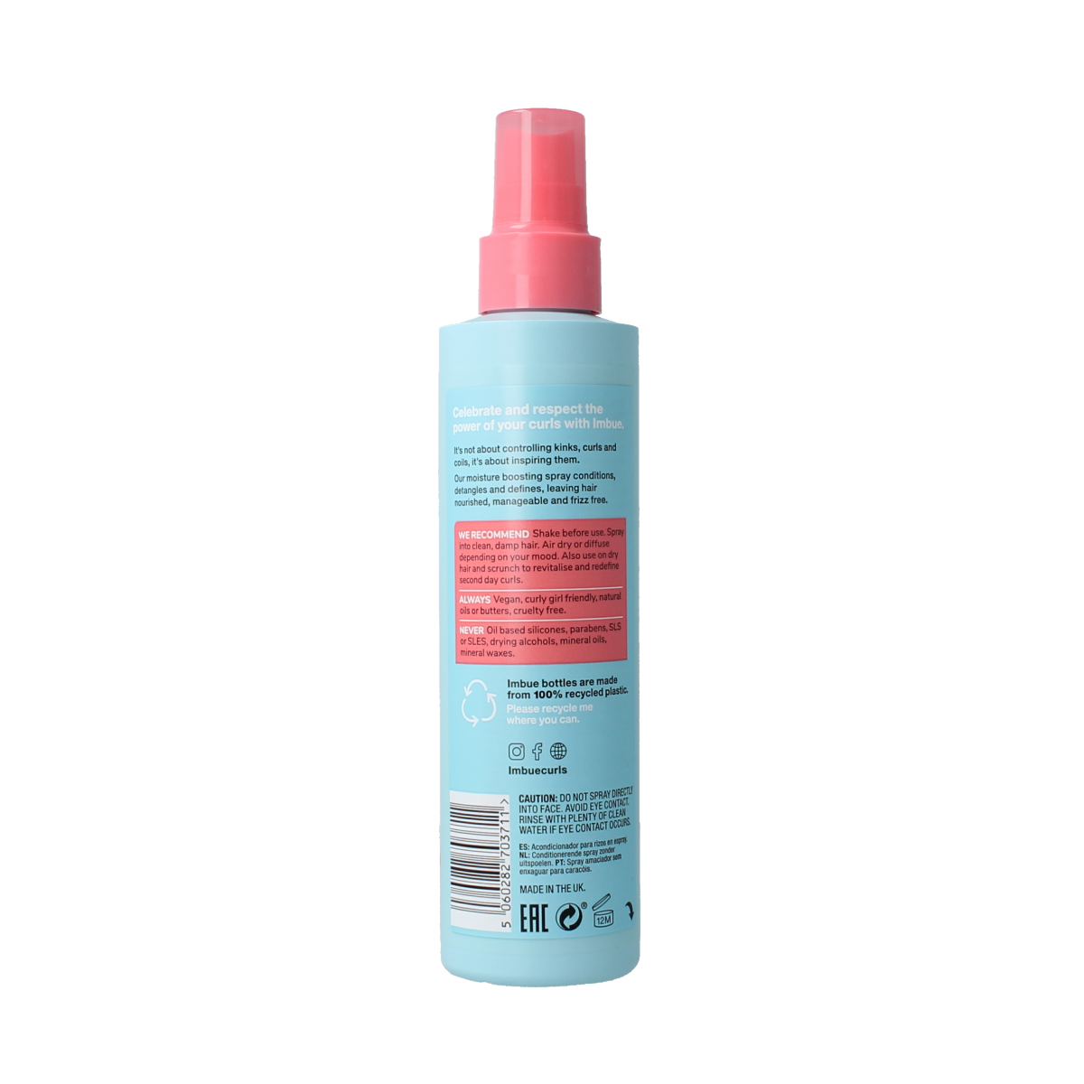Imbue Curl inspiring conditoner leave in spray 200.00 Milliliter