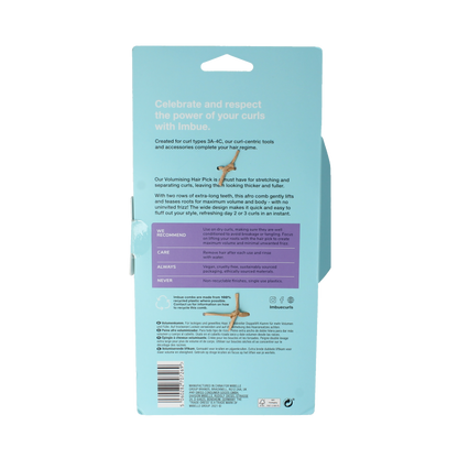 Imbue Volumising hair pick 1 Stuks