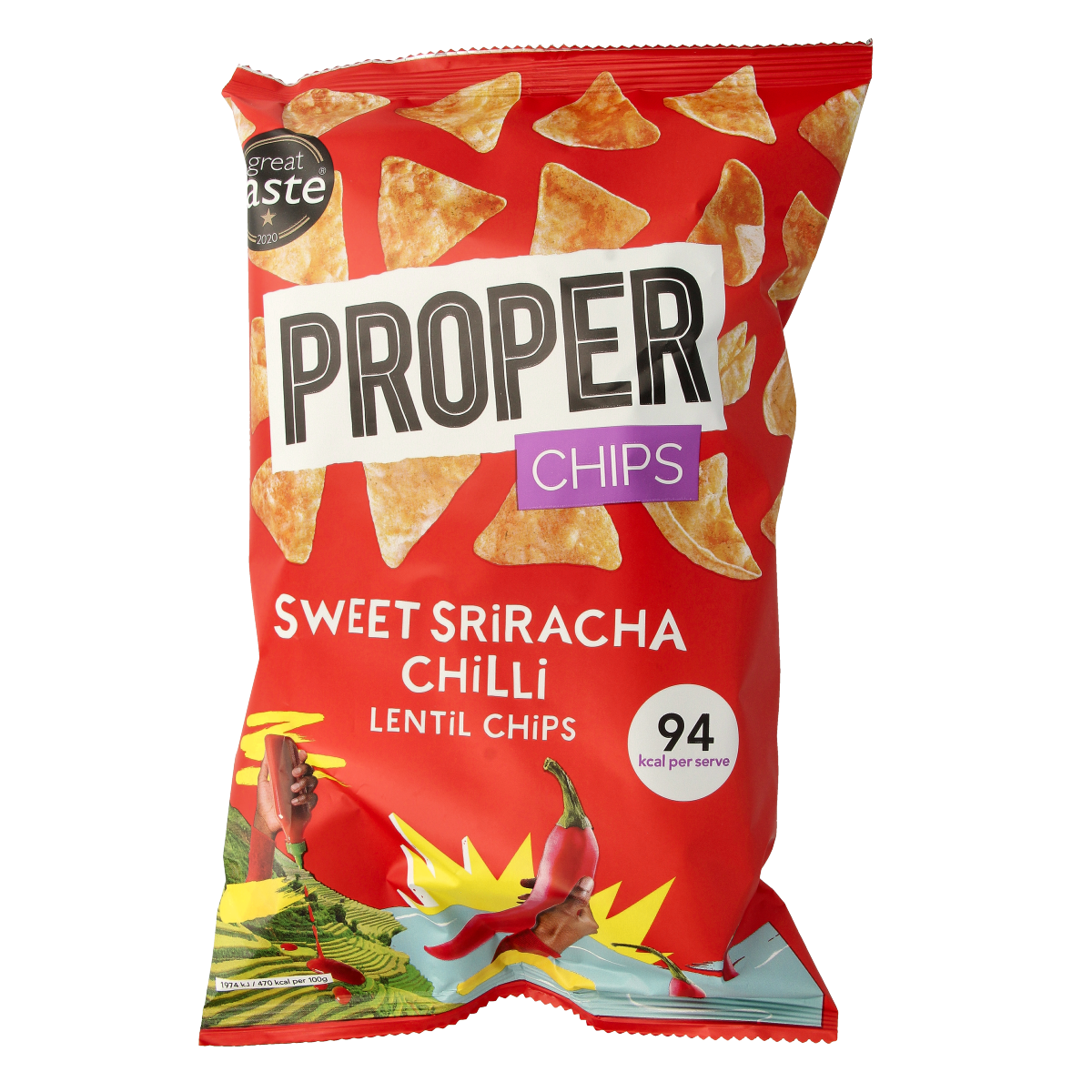 Proper Chips Chips sweet sriacha glutenvrij 85 Gram