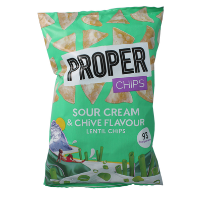Proper Chips Chips sour cream & chive flavour 85.00 Gram