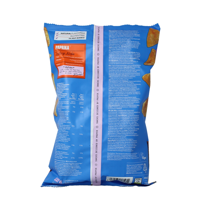 Proper Chips Chips paprika glutenvrij 85 Gram