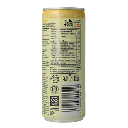 Nix & Kix Mango ginger blikje 250.00 Milliliter
