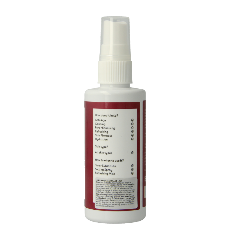 Q+A Hyaluronic acid face mist 100 Milliliter