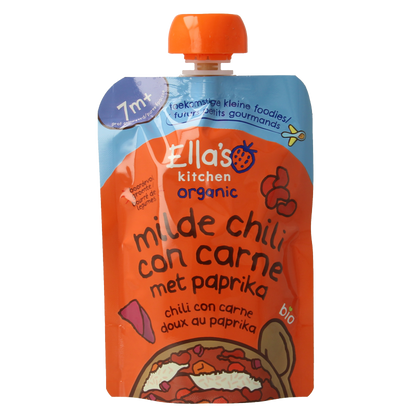 Ella's Kitchen Milde chili con carne met paprika 7+ maanden bio 130 Gram