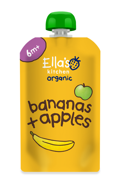 Ella's Kitchen Bananen + appels 6+ bio 120.00 Gram
