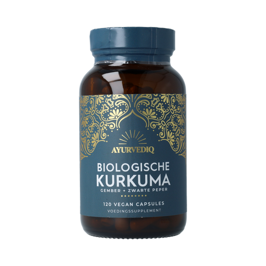 Ayurvediq Biologische Kurkuma 120.00 Vegetarische capsules