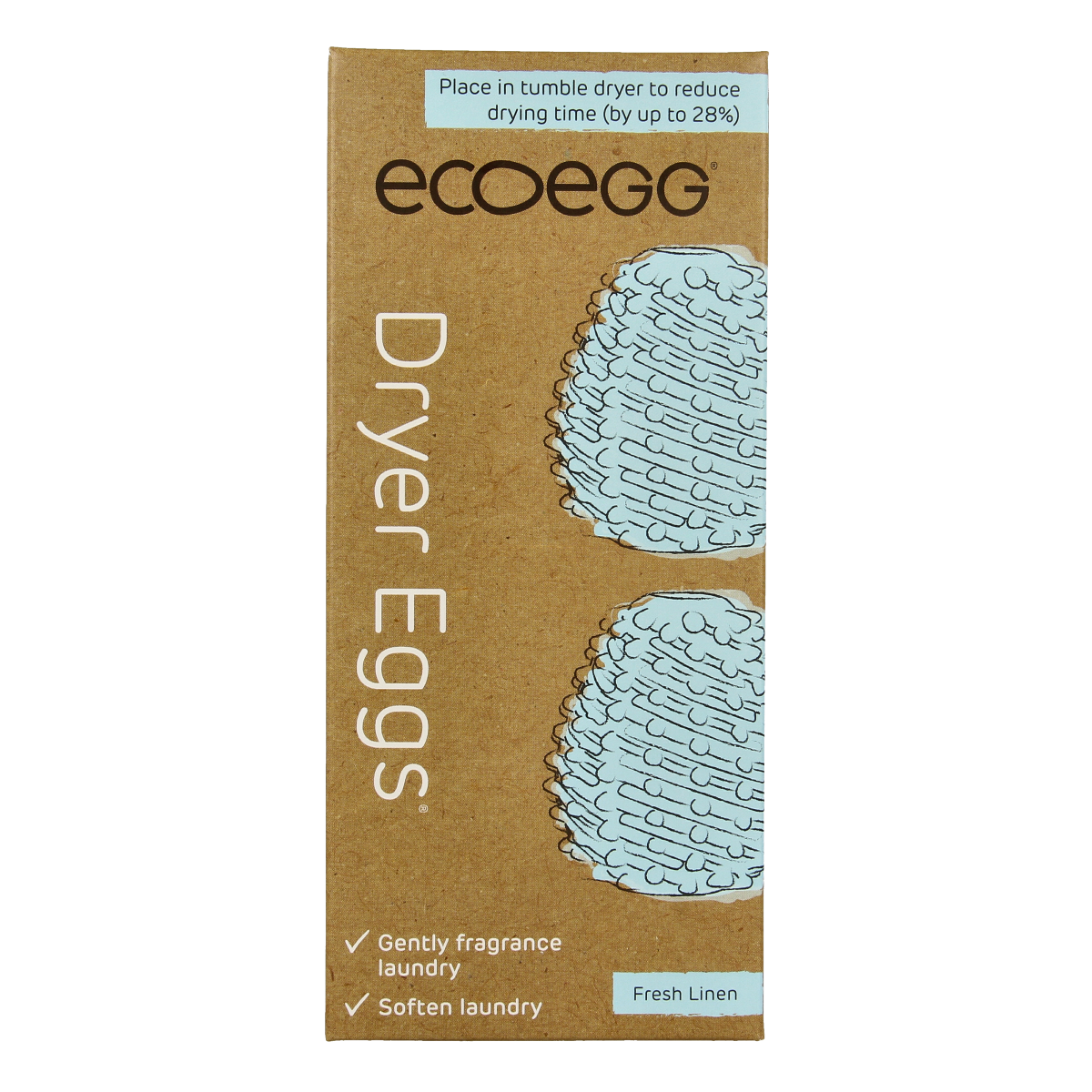 Eco Egg Dryer egg - fresh linen 2.00 Stuks