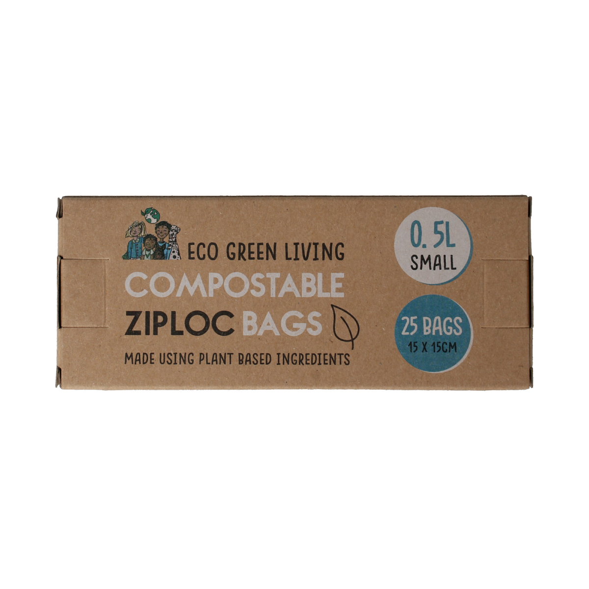 Eco Green Living Bewaarzakjes hersluitbaar 0.5 liter 15.00 Stuks
