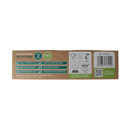 Eco Green Living Bewaarzakjes hersluitbaar 2.5 liter 15.00 Stuks