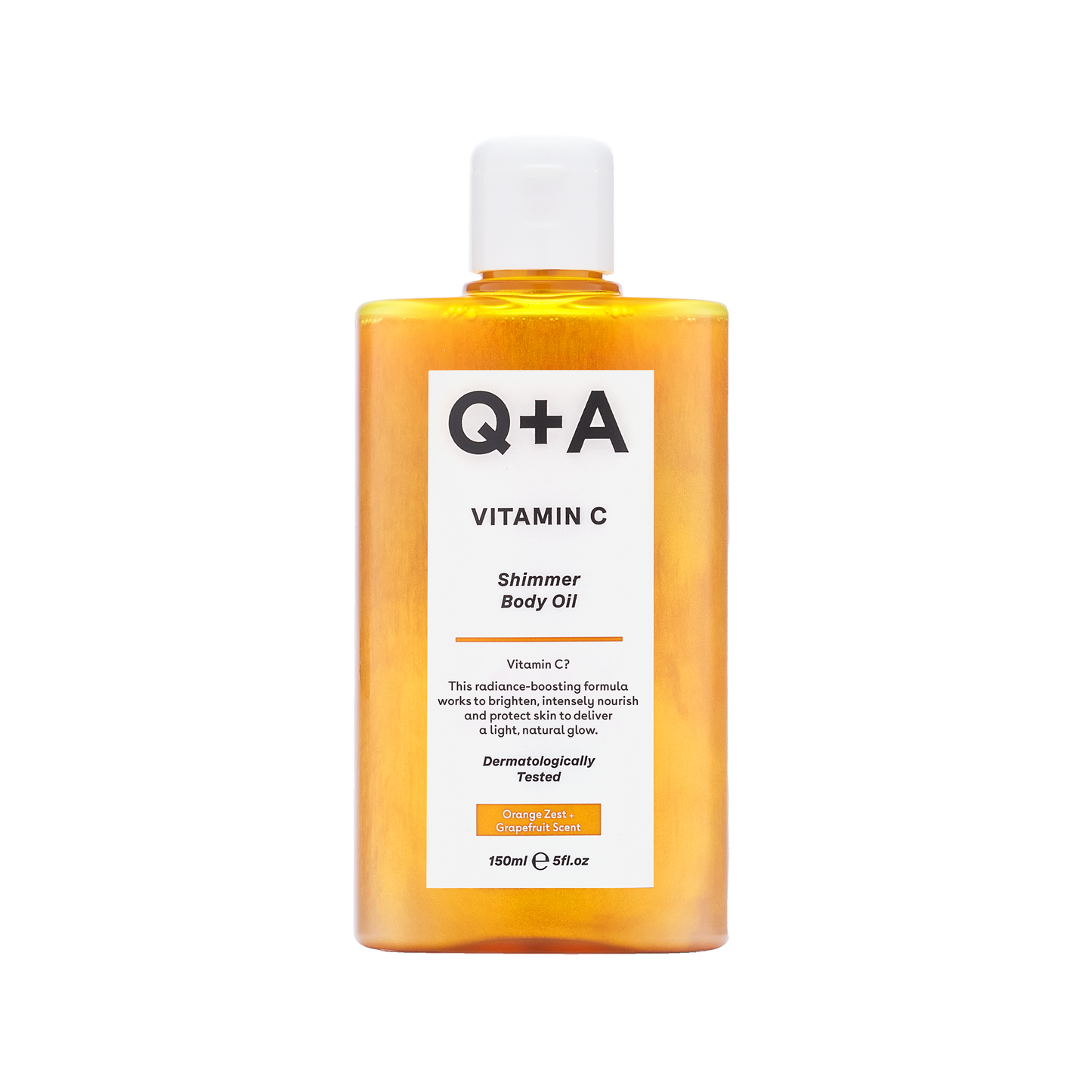 Q+A Vitamin C Shimmer Body Oil 150.00 Milliliter