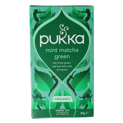 Pukka Mint matcha green tea bio 20 Zakjes