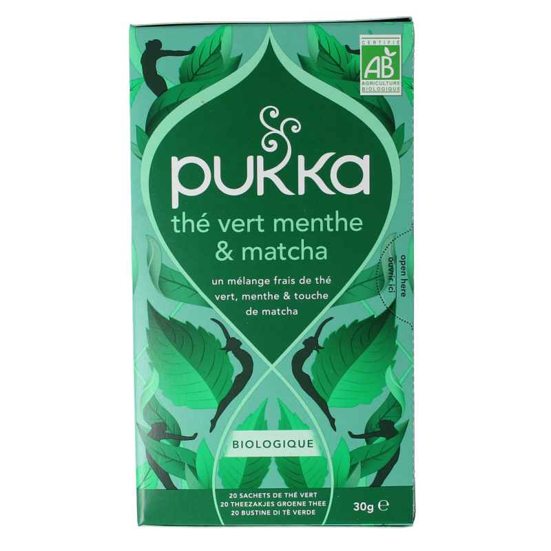 Pukka Mint matcha green tea bio 20 Zakjes
