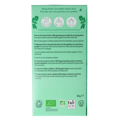 Pukka Mint matcha green tea bio 20 Zakjes
