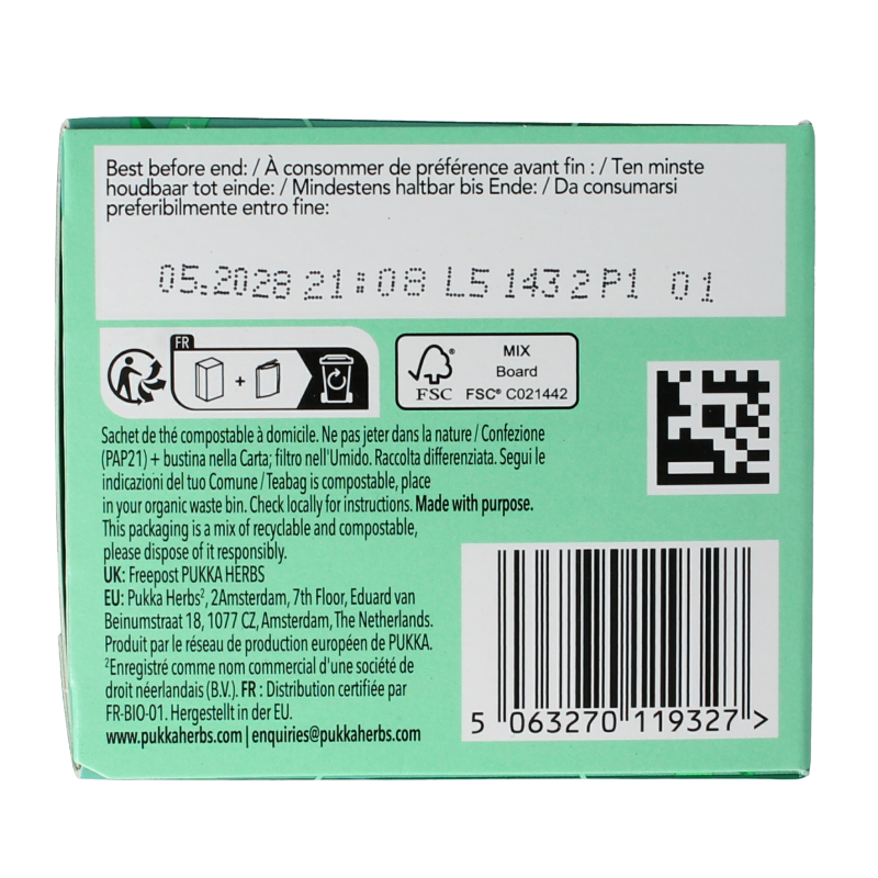 Pukka Mint matcha green tea bio 20 Zakjes