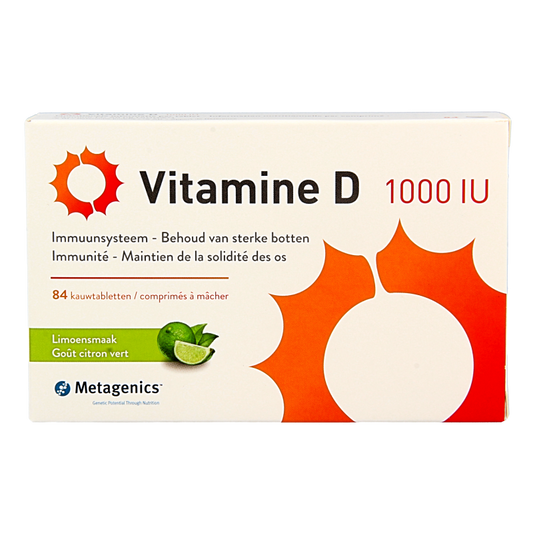 Metagenics Vitamine D 1000IU 84 Kauwtabletten