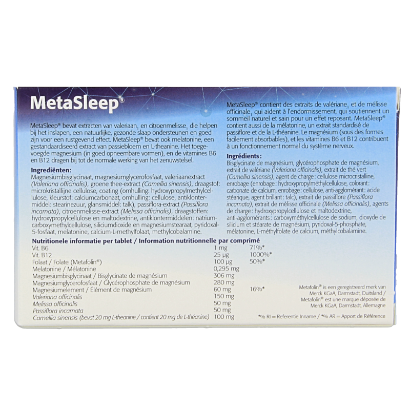 Metagenics Metasleep 60 Tabletten