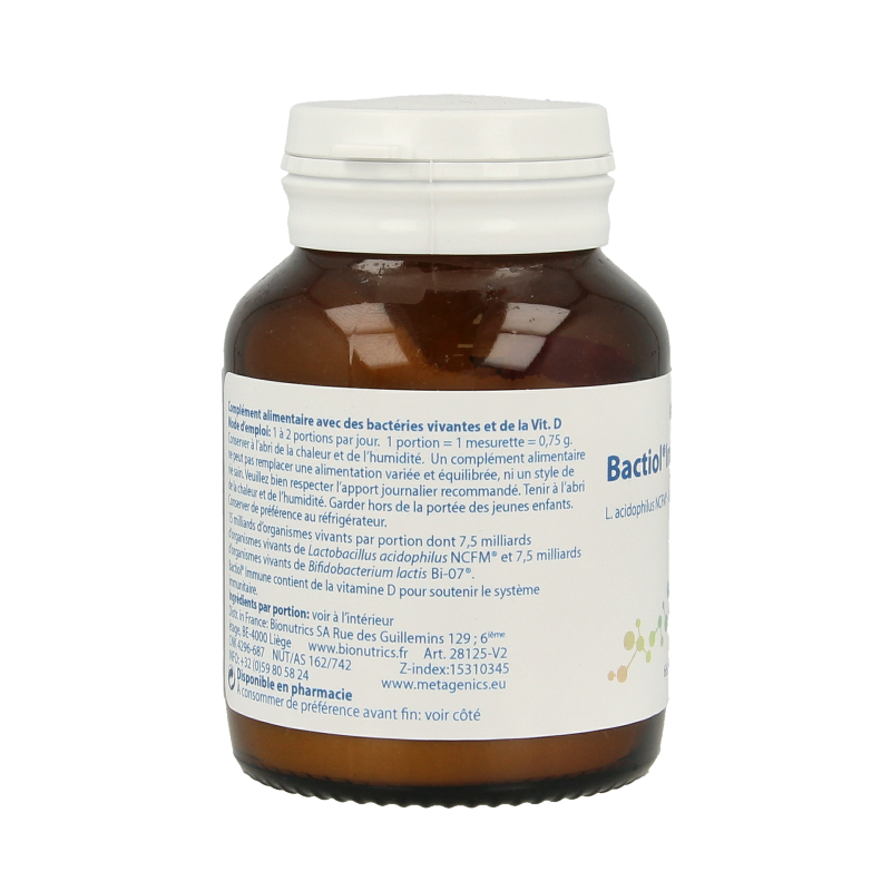 Metagenics Bactiol immune 66 porties 140 Gram