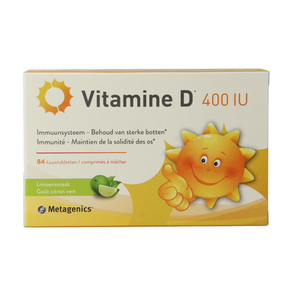 Metagenics Vitamine D 400IU 84 Kauwtabletten