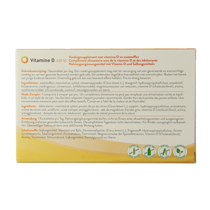 Metagenics Vitamine D 400IU 84 Kauwtabletten
