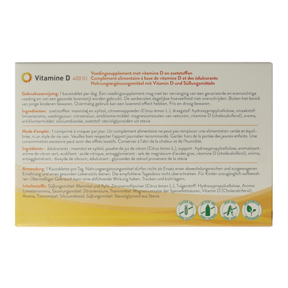 Metagenics Vitamine D 400IU NFD 168 Kauwtabletten