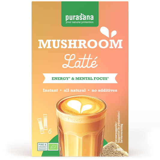 Purasana Instant mushroom latte 6x10g bio 60 Gram