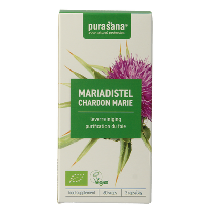 Purasana Mariadistel vegan bio 60.00 Vegetarische capsules