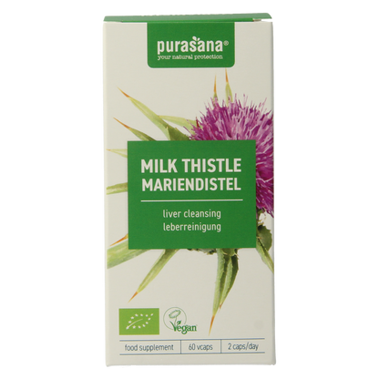 Purasana Mariadistel vegan bio 60.00 Vegetarische capsules