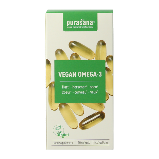 Purasana Vegan omega-3 algenolie 30 Softgels