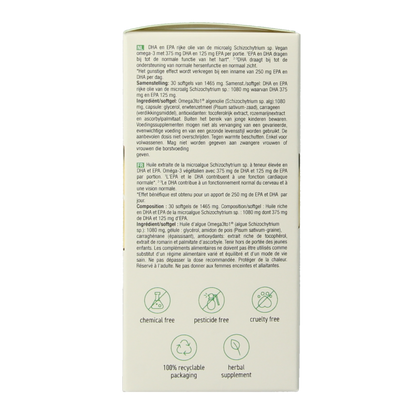 Purasana Vegan omega-3 algenolie 30 Softgels