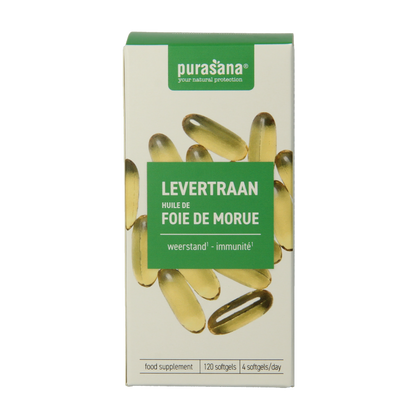 Purasana Levertraan 120 Softgels