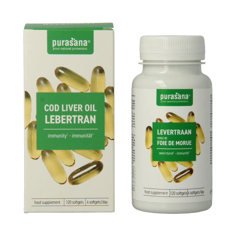 Purasana Levertraan 120 Softgels