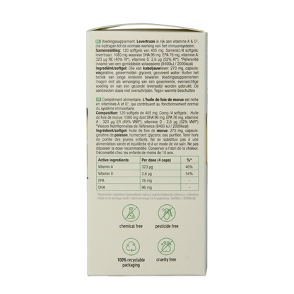 Purasana Levertraan 120 Softgels
