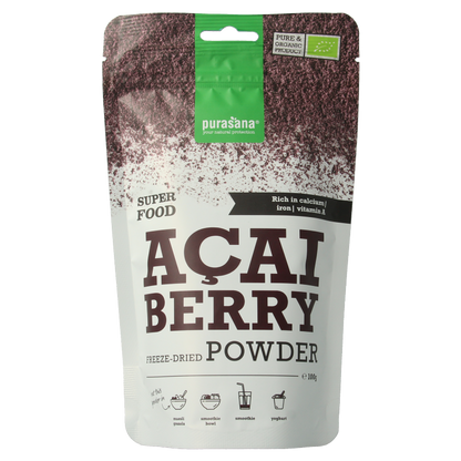 Purasana Acai bessen poeder vegan bio 100 Gram