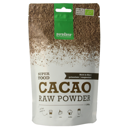Purasana Cacao poeder vegan bio 200 Gram