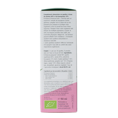 Purasana Echinacea forte + vegan bio  50.00 Milliliter