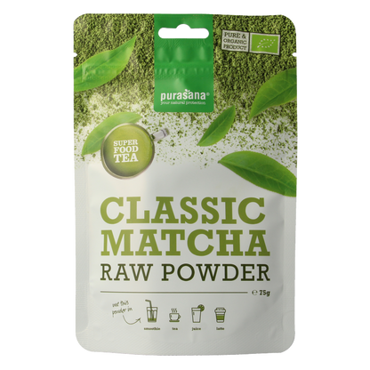 Purasana Matcha classic poeder vegan bio 75 Gram