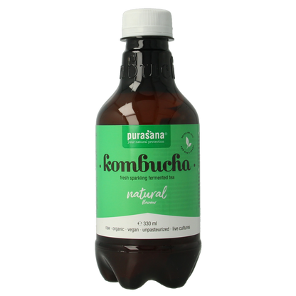 Purasana Kombucha natural vegan bio 330 Milliliter