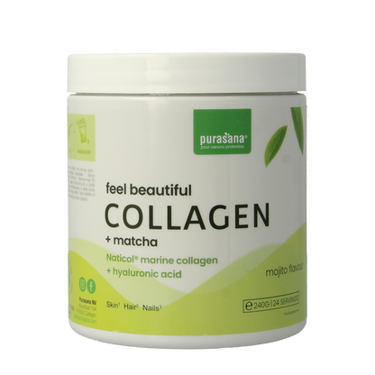 Purasana Collageen matcha feel beautiful 240 Gram