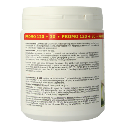 Fytostar Acerola vitamine C 500 kauwtablet 150 Tabletten